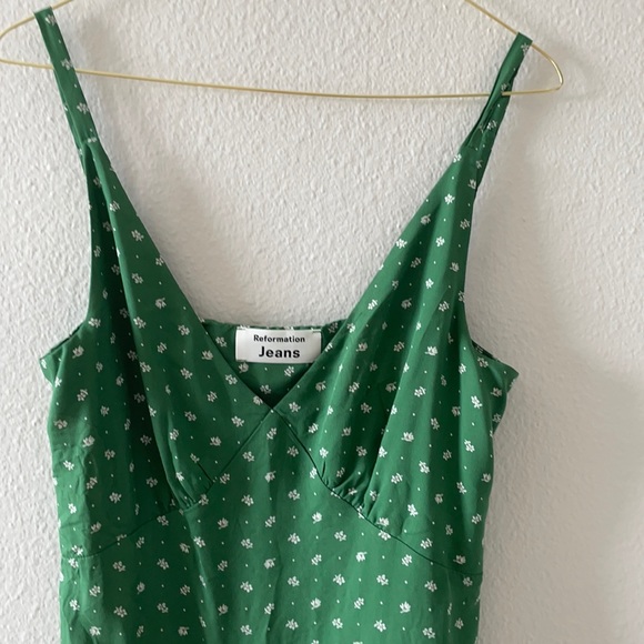 Reformation Dresses & Skirts - Reformation Jeans Green Floral MIDI Dress